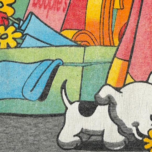 Vintage Betty Boop Shirt Adult MEDIUM Gray Queen Shopping All About Me Toon Y2K - Picture 6 of 8